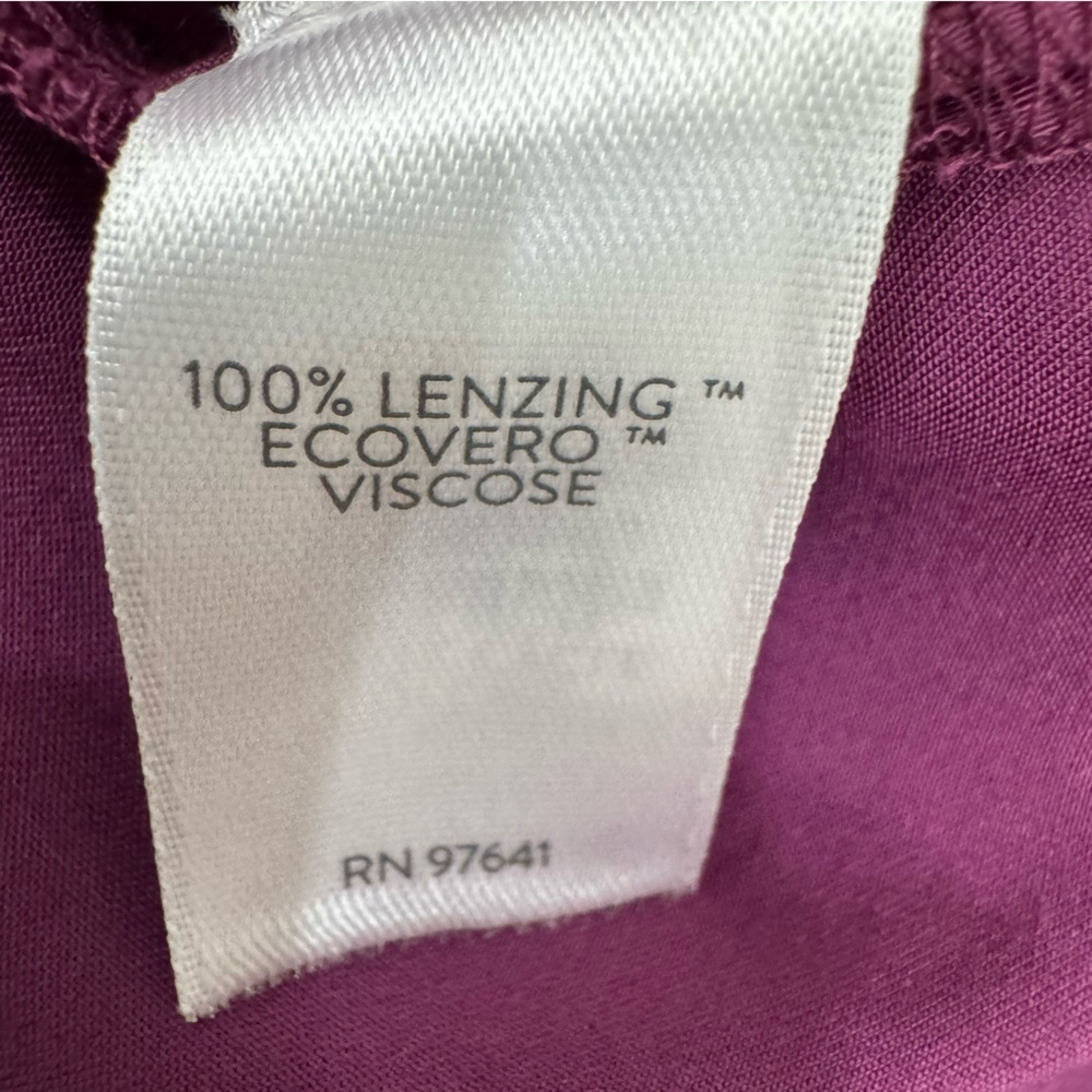 NWT J. Jill Pure Jill Women's XL Purple Wildberry Faux Wrap A-Line Midi Dress - Picture 12 of 16